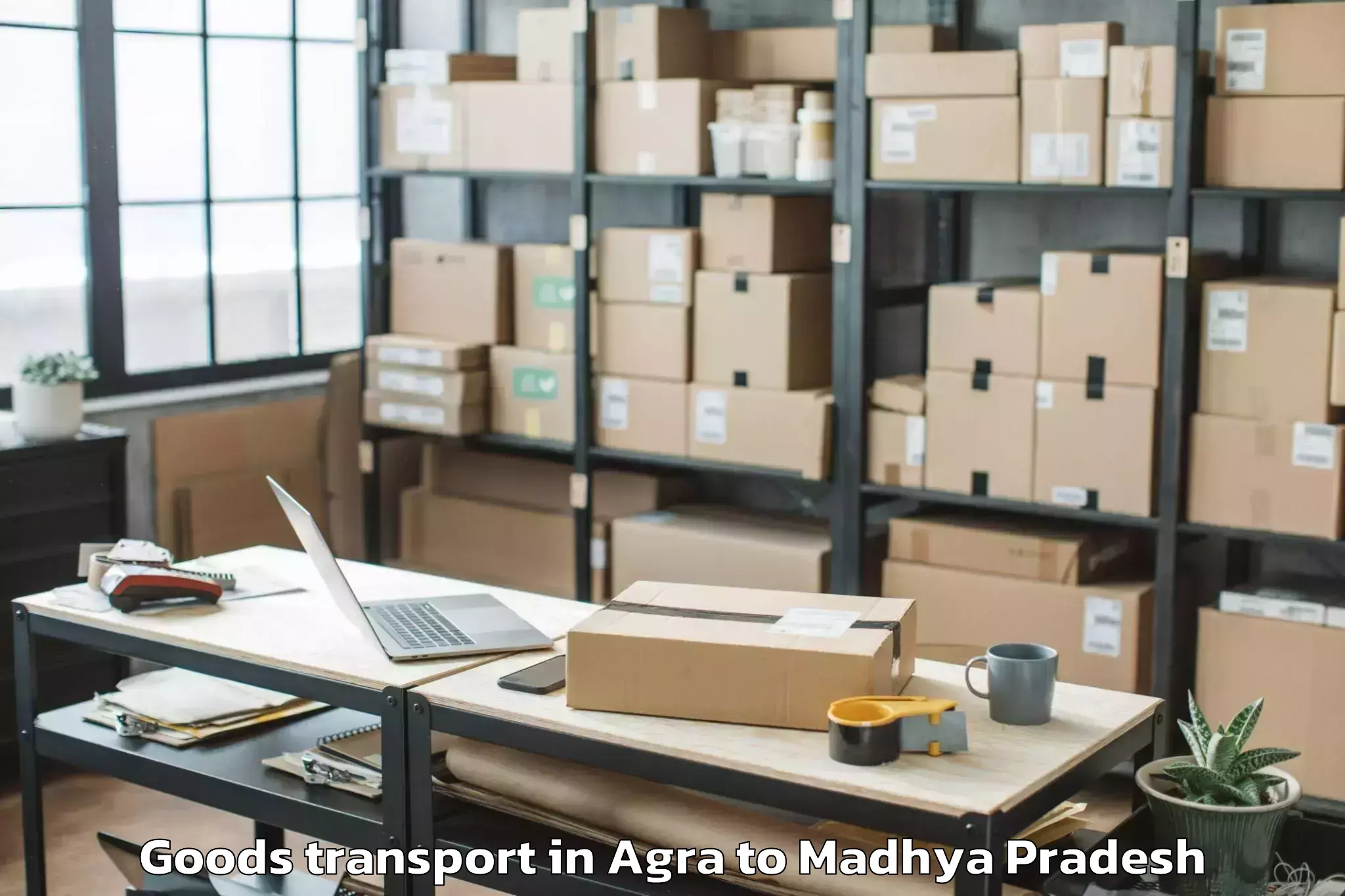 Book Agra to Machalpur Goods Transport